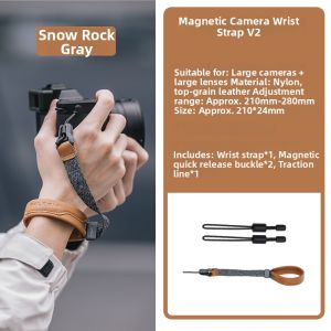 Falcam | V2 Leather Quick-release Magnetic Camera Wrist Strap