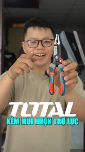 Kềm mũi nhọn mỏ dài Total THTMF286 đa chức năng 6 trong 1 kích thước 200mm chất liệu Cr-V tiết kiệm 65% sức lực