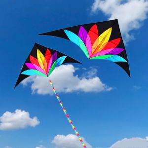 ว่าวรุ้งเดลต้า 2 เมตร สำหรับเด็ก พร้อมหาง 10 เมตร ของเล่นเด็ก โรงงานว่าวเหว่ยฟาง ว่าว ถุงลม ใบพัดลม กระดาษมังกร