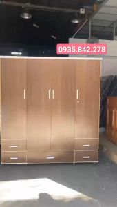 Tủ nhựa Đài Loan 4 cánh lớn màu mâu 1M6X1M8 cao cấp HCM