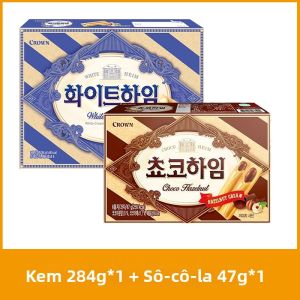 CROWN | Bánh Quế Nhân Sôcôla Hazelnut và Kem