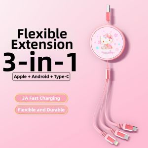AIbaasaa | Super Fast 3-in-1 USB Charging Cable with Apple and Android Compatibility