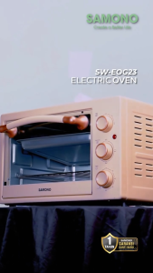 SAMONO Electric Oven 23 Liter 3 Knob Kontrol 600 Watt Garansi 1 Tahun SW-EOG23