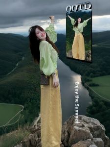 XUECAIQI | Summer Dopamine Plus Size Women Set