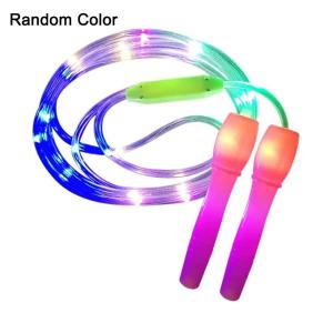 LED Illuminated Jump Rope for Night Fitness Training Glowing Optical Lamp Skipping Rope Entertainment Fun Toy for Exercise