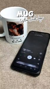 Mug Custom couple lirik lagu bisa pakai foto sendiri