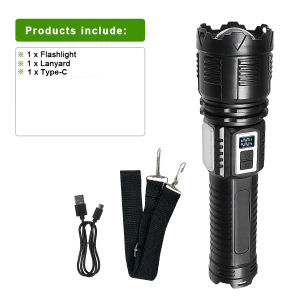998000000LM Super Powerful Flashlight Long shot 8000m High Power Torch Rechargeable LED Light Big Aperture Camping COB Lantern