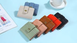 ( READY STOCK ) 1536 WALLET SHORT ZIP PURSE LUXURY KOREA COIN FOLD PU SLING BAG EU FASHION HOUSE