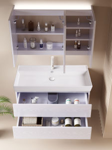 Bathroom Cabinet Combination Width Ceramic Integrated Large Basin Minimalist Ocean Basin Modern Washstand Deepened Hand Washing Face Washing