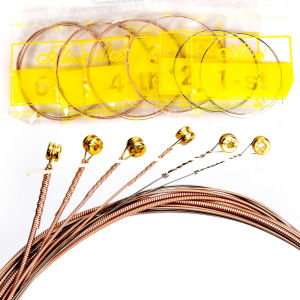 2/6Pcs Set High-Quality Acoustic Guitar Strings Copper Strings 1-6 for Acoustic Guitar Stainless Steel Coated Phosphor Bronze