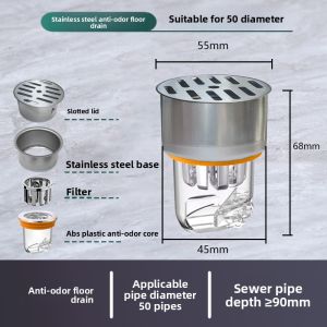 Anti-odor Anti-hair Blocking Floor Drain