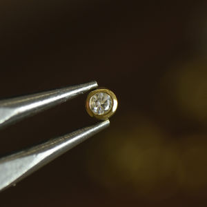 Gold Plated Silver Embedded Zirconia DIY Nail Art Rhinestone Pearl Drilled Decorative Accessories Alloy Fashion Jewelry