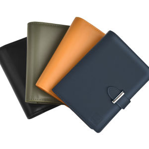 WIWU Leather Passport Holder Cover Case RFID Blocking Real Leather Passport Wallet with Zipper Slot Fit for 4 X 3 Inches Immunization Record Card