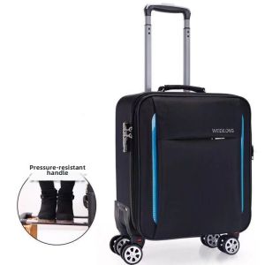 Mini Lightweight Luggage Small 18-Inch Pullman Suitcase Mens Travel Bag 16-Inch Password Boarding Box Large Capacity 20