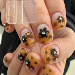 Cute Flower Sugar Dust 3D Nail Art Silicone Mold Artistic Nail Decorations Essential Tool for Nail Artists