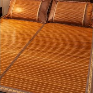 Student Dormitory Bamboo Grass Mat Dual-sided Icy Silk