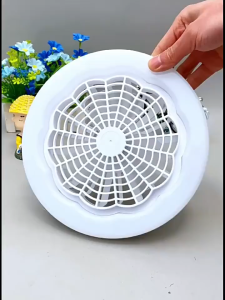 Quiet Small Ceiling Fan with LED Light All-in-One for Bedroom Dorm Energy Saving Easy Install
