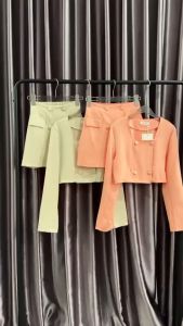 SV 6463 - Bellani Set | Silvervogue | Set Atasan dan Rok Wedges Pakaian Wanita