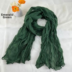 Spring Autumn Lightweight Boho Chic Cotton Linen Scarf