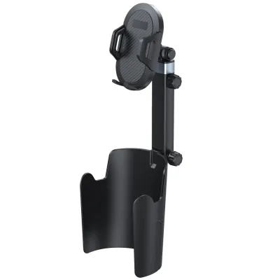 Car 2-1 Magnetic Mobile Phone Holder Cup Holder Magnetic Mobile Phone Holder Vertical Horizontal Rotation Universal Drink Holder