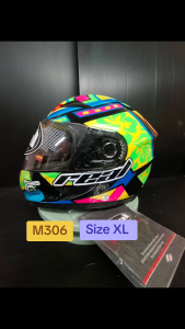 หมวกกันน็อค แบรนด์ REAL รุ่น Buriram Size XL รหัสสินค้า M306 สินค้าตัวโชว์ ไม่มีของแถม