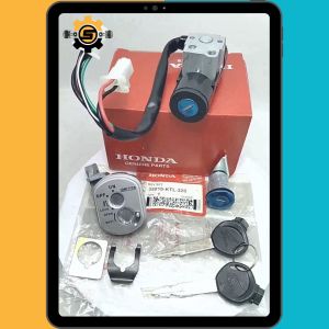 Keyset Original Honda KTL Kunci Kontak Supra Fit New Kunci Motor 1 Set Key Set Asli Konci Kontak Supra Fit Anti Maling Ori AHM