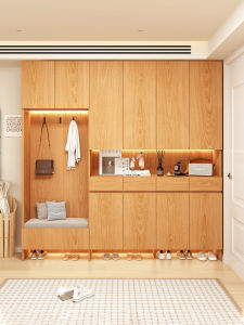 Customizable Shoe Storage Cabinet with Bench
