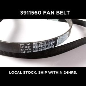 FAN BELT 3911560 [LOCAL STOCK. FAST SHIPPING] FOR CUMMINS 6B 4B AND SHANTUI SD22 BULLDOZER ALTERNATIVE: 3903090 3288724(8PK1397) 3915910