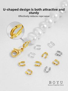 BOYU | 18K Plated U-shaped Clasp for DIY Jewelry Pearl Strands