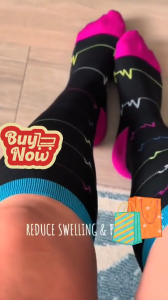 Compression Happy Socks | Breathable Nylon Compression Socks