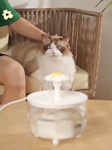 Flower-shaped Cat Water Fountain Intelligent Circulating Water Dispenser Large Capacity