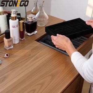 1PC Velvet Jewelry Box Earring Organizer Suede Ring Display Stand Holder Rack Showcase Plate for Jewelry Storage and Display