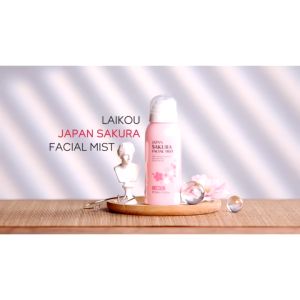 LAIKOU Japan Sakura Facial Mist Sweet Sakura Fragrance Even Skin Tone Soothe Dry Skin Spray Brightening Toner 100ml