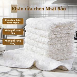Khăn Bếp Thấm Dầu Chống Nước Sợi Tre