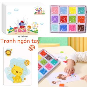 Tự Làm Ngón Tay Tranh Vẽ Bộ Đồ Chơi Dành Cho Trẻ Em 16/32 Chiếc Sáng Tạo Tô Màu Graffiti Doodle Montessori Đồ Chơi Giáo Dục Cho Mẫu Giáo Quà Tặng
