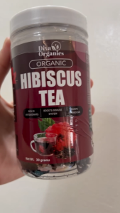 Diva Organics Natural Hibiscus Tea Wellness Drink Vitamin Boost Beauty Inside Out Antioxidant Herbal