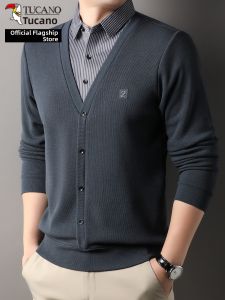 TUCANO | Layered Long Sleeve T-Shirt Spring Autumn Business Casual