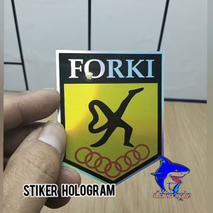 FORKI STIKER FORKI STIKER HOLOGRAM FEDERASI OLAHRAGA KARATE - DO INDONESIA STIKER KARATE