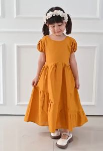 Daster Dress Anak Lebaran Perempuan 2023 - Baju Daster Anak Cewek 1-12 Tahun 4354
