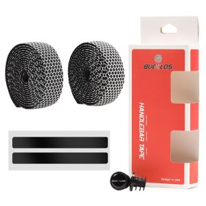 Bucklos Băng ghi đông xe đạp đường trường Băng Ghi Đông gel silica chống trượt băng ghi đông xe đạp hấp thụ sốc Phụ Kiện Xe Đạp