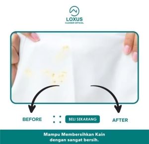 Original Loxus Fabric Cleaner Pembersih Noda Baju Kain Sarung Bantal Mencerahkan Pakaian
