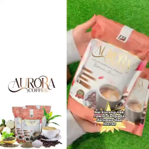 Aurora Coffee 5-Pack Premium White Blend with Chia & Pueraria - Halal & Natural Flavor