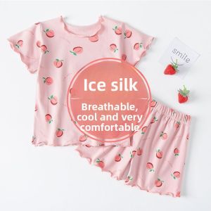 JIFANPAUL | Bộ Đồ Ngủ Mỏng Lụa Băng Cho Bé Gái