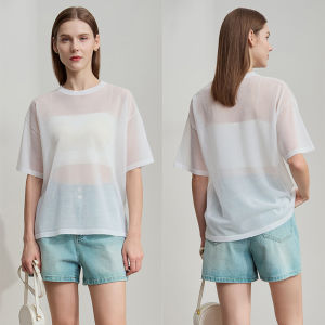 AMII | New Crewneck Tencel Thin Knit Sweater