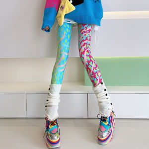 High-Waist Elastic Slimming Pants Womens 2025 New Autumn Thin Yoga Fitness Sports Fashion Outerwear Stylish Base Layer Pants