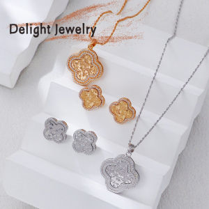 Silver Necklace 925 Zircon 18K Gold Necklace For Woman Taka Jewellery Set Gift For Girls