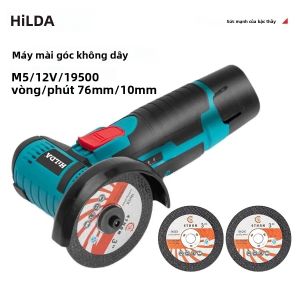 Hilda 12V Mini Máy mài góc có thể sạc lại Mài công cụ đánh bóng Máy mài để cắt kim cương không dây công cụ điện