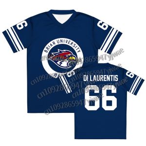 Off Campus Briar University Jersey Graham 44 22 DI LAURENTIS 66 Tucker46 T-shirt V-neck Short Sleeve Men Women Tees 3D T-SHIRT