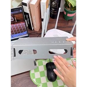 Kệ đựng wifi treo tường Kệ wifi đặt modem đầu kỹ thuật số ổ cắm điện chất liệu nhựa ABS -LUMBL