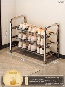 ZHUANJIAO | Home Multifunctional Stainless Steel Multi-Layer Shoe Rack